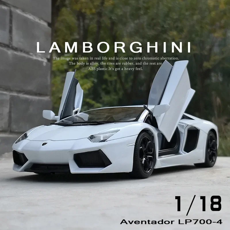 Welly 1:18 Lamborghini Aventador LP700-4 Alloy Sports Car Model Diecast Metal Toy Car Model Simulation Collection Gift