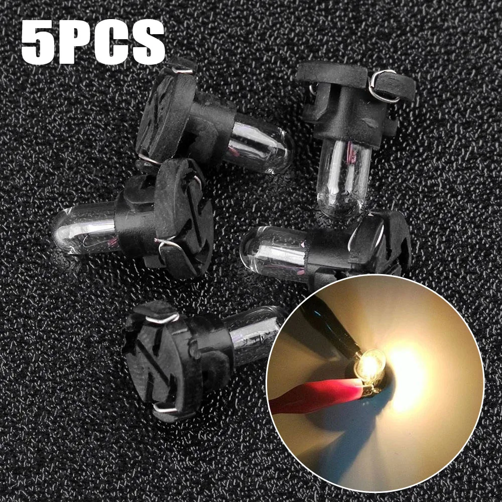 

5 шт., автолампы, сигнальная лампа 12 В, T3 T4.2, светодиодные лампы для салона автомобиля, супер яркие фонари Canbus, клин, приборная панель, индикатор обогрева