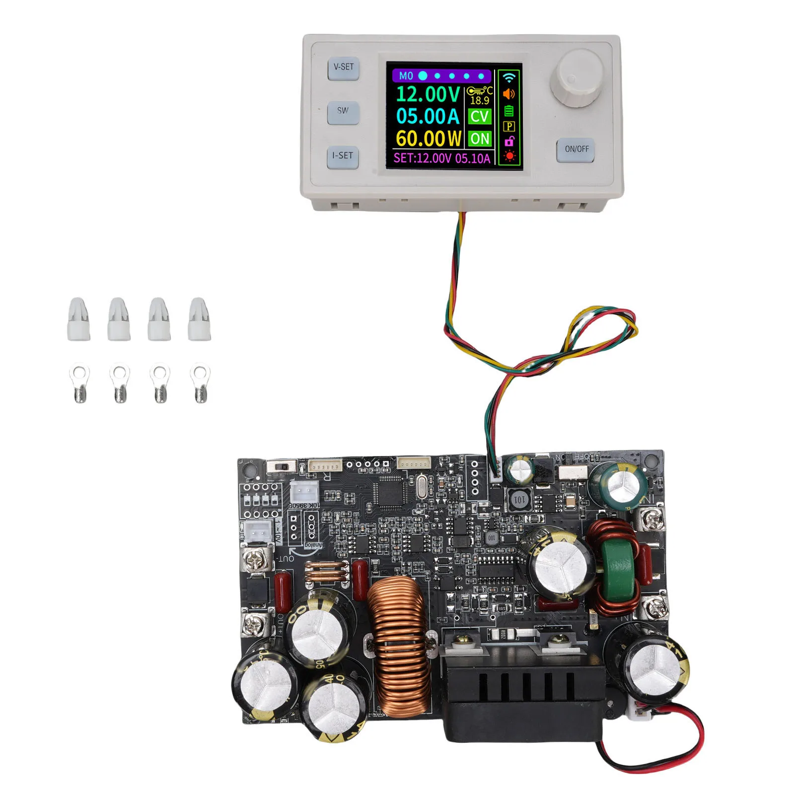 

Power Supply Voltage Regulator User Friendly Setup Compact DC12-140V To DC0-125V Variable Volt Regulator Module for Laboratory