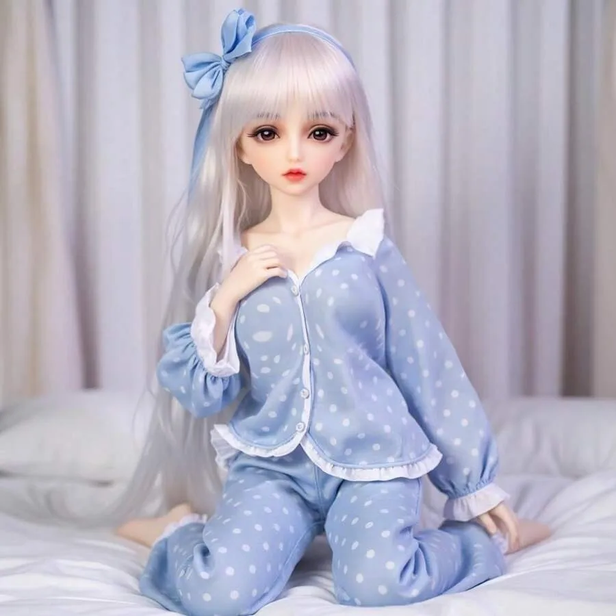 68cmのヘッドピース一体型人形、ウィッグ付き、フィギュアのコレクションに最適、とてもかわいく、絶妙なメイクアップ付き