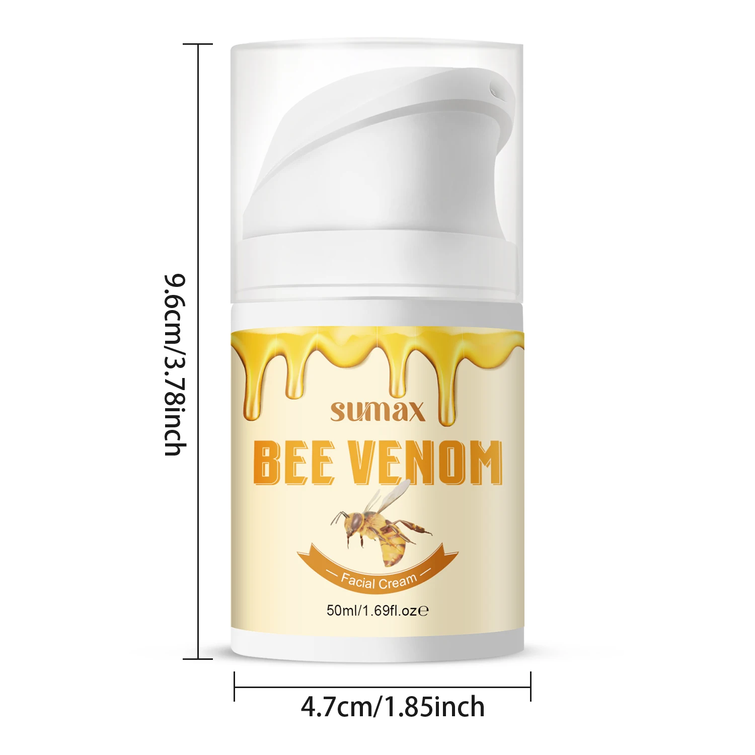 Sumax BEE VENOM Facial Cream Press Face Cream Clean The Face Whitening and Brightening The Skin Moisturizing Nourishing