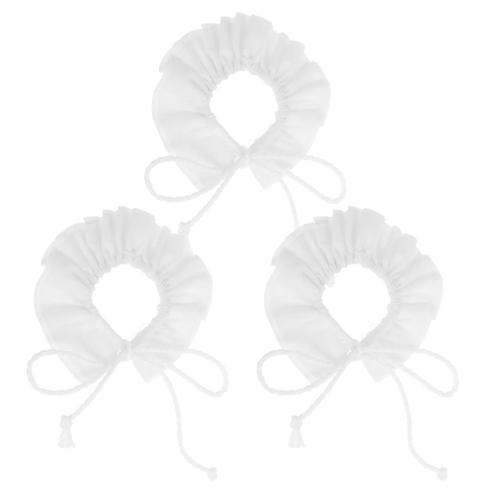 Cotton Mini Accessories Dress Up Soft Halloween Christmas Children Party Decorations 3PCS Charming Vintage Collars Comfort Fit
