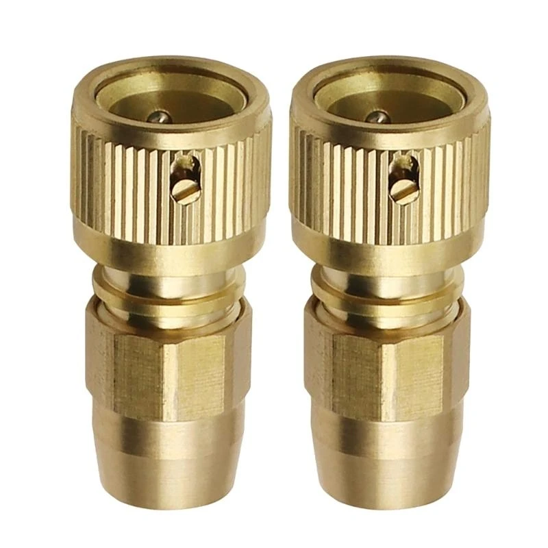 

652F Brass Water Hose Quick Fittings Pressure Brass Garden Hose Adapter for easy installs & Leak Performances