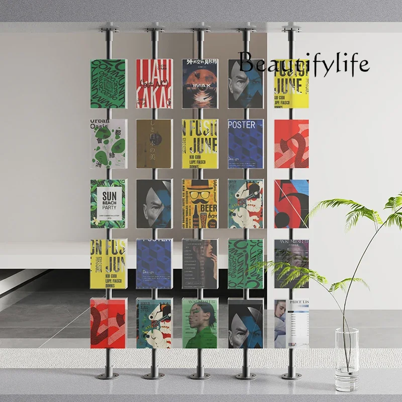 X40 Acrylic Fun Interactive Rotating Two Sides Display Flip Card Photo Wall Partition Replaceable Inner Page