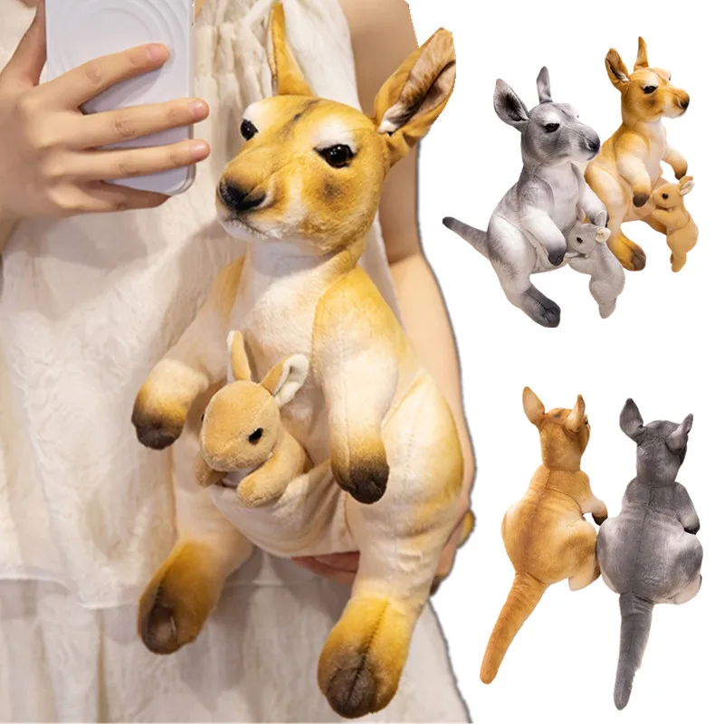 

Прекрасный вид, реалистичные плюшевые игрушки-кенгуру для мамы и ребенка, мягкие теплые яркие игрушки-кенгуру, приятный декор комнаты, подарок на день рождения, Рождество