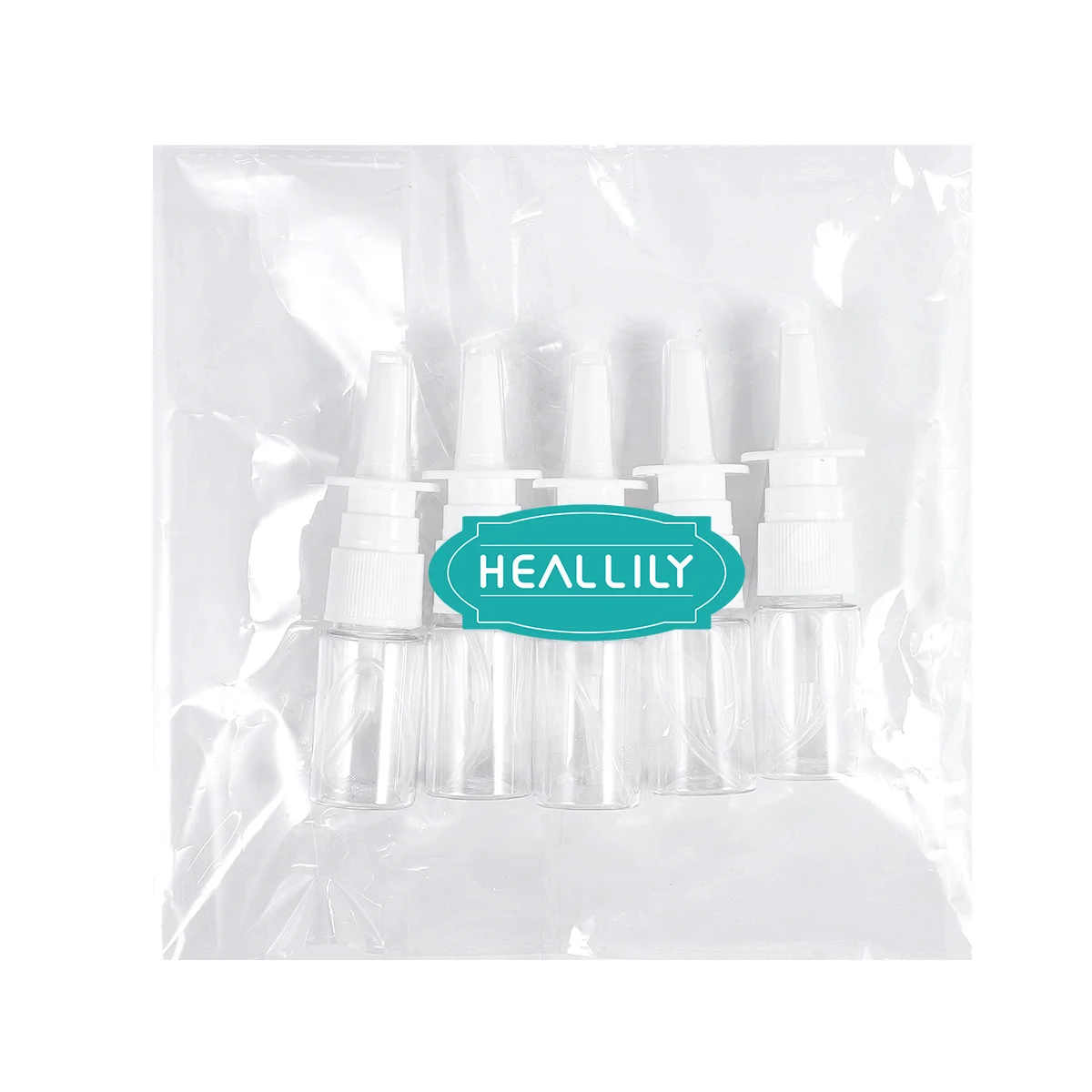 

5Pcs 10ml Fine Mist Nasal Spray Bottle Refillable Travel Bottles Transparent Pet Plastic Mini Portable Compact Leakproof
