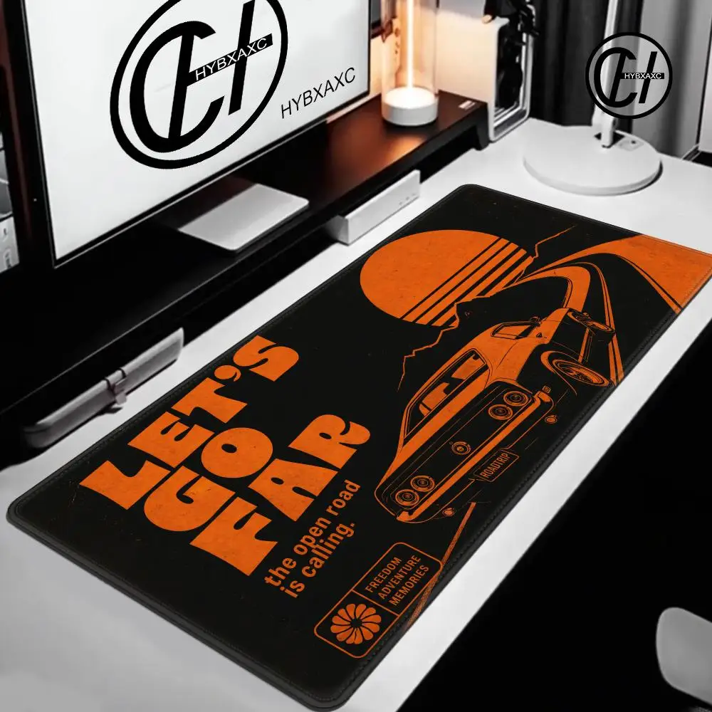 HYBXAXC Retro Sunset Classic Car Mouse Pad Desk Mouse Pad Cute HD Desk Pad Extended Gaming Keyboard Mats Large XXL Gamer
