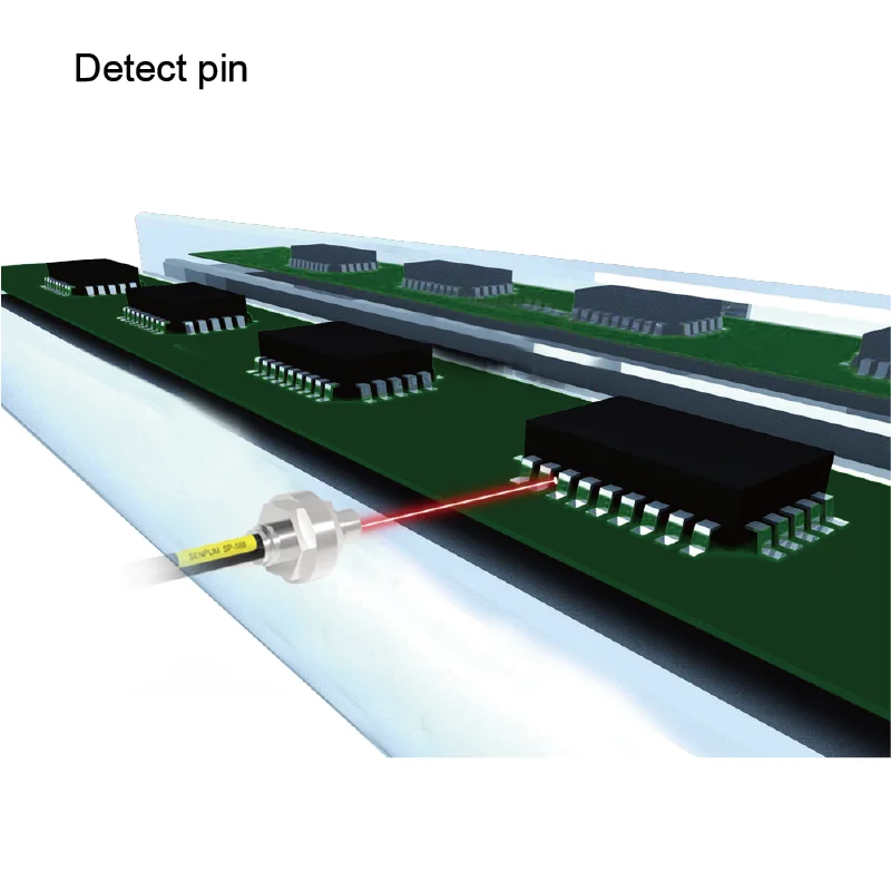 Senpum High Temperature Resistant Type Thrubeam M4 Optical Fiber Sensor Probe Equivalent to FU-86Z
