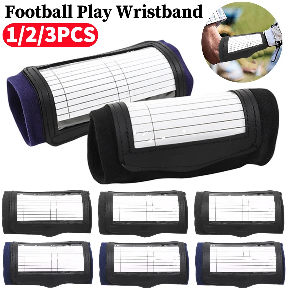 Pulseras para juegos de fútbol, pulseras de fútbol, pulsera para libro de juegos de cuarto de vuelta, pulsera QB, muñequera táctica para fútbol