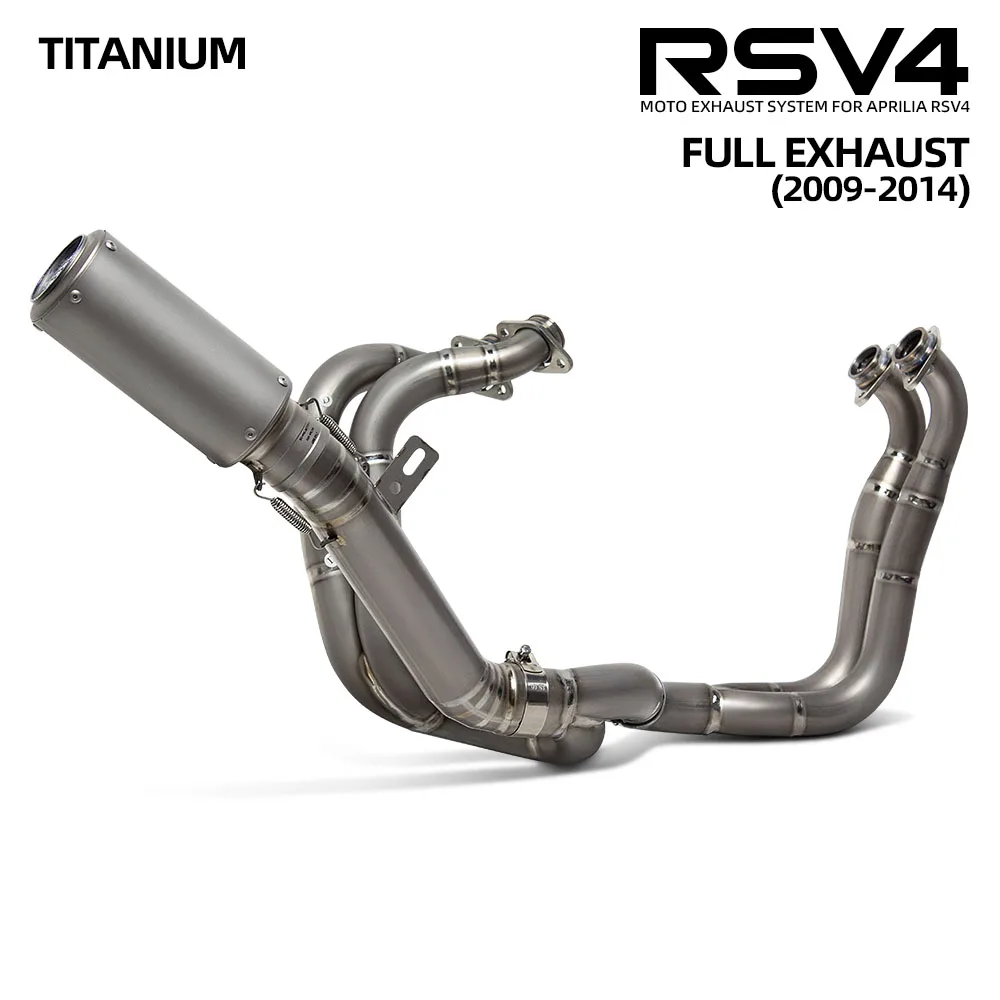 

Полная выхлопная система мотоцикла для Aprilia RSV4 2009-2014, модифицированная передняя труба из титанового сплава, проект глушителя, гоночная линия