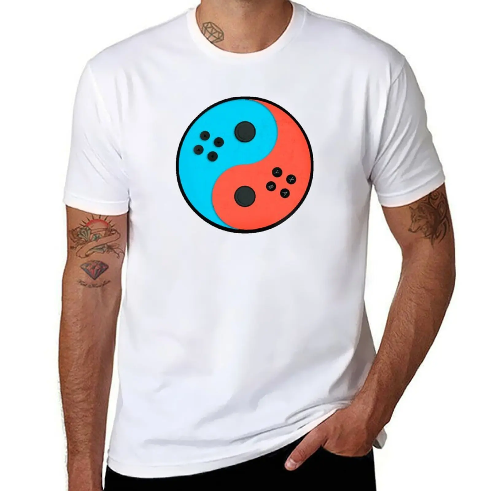 Switch Yin Yang T-Shirt Summer Casual Loose T-Shirt