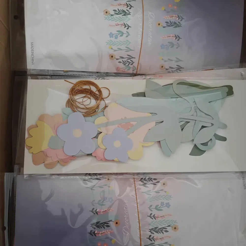 Blätter Blumen Girlande Papier Banner Frühling Alles Gute Zum Geburtstag Party Dekoration Lieferungen Kinder Mädchen Gefälligkeiten Hause Wand DIY Hängen Flagge