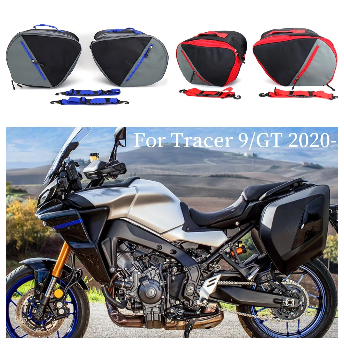 

For Yamaha TRACER 900 GT Tracer 9 / 900 Motorcycle Expandable Suitcase Inner Bags Tail Box Luggage Bag Toolbox Pannier Saddlebag