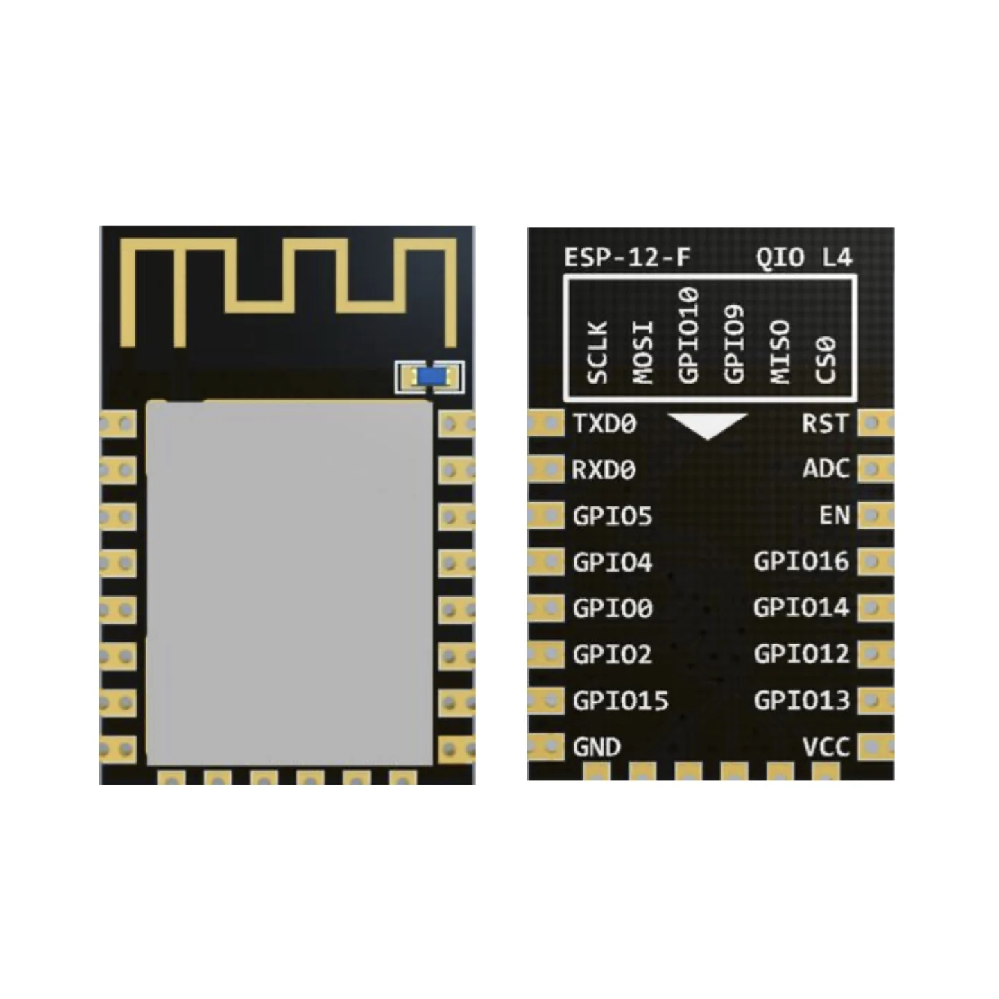 Esp-12F Ai-Thinker Classic Packaged Module Based on the Esp8266 Chip, Has Passed Multiple Certification Tests Smd-22 Wifi Module Esp8266 -90Dbm Wi-Fi Ieee 802.11B/G/N Protocol Uart/Gpio/Adc/Pwm/Spi/I2C