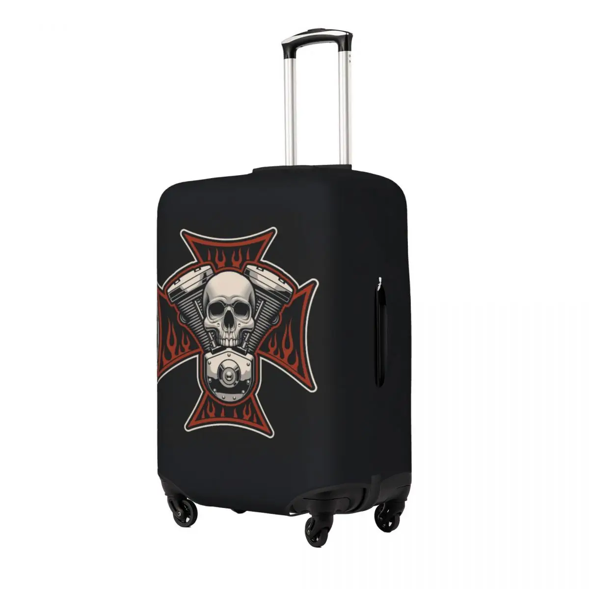 Cubiertas protectoras de equipaje con estampado de calavera clásica, cubiertas antipolvo elásticas e impermeables para maletas de 18 a 32 pulgadas, accesorios de viaje