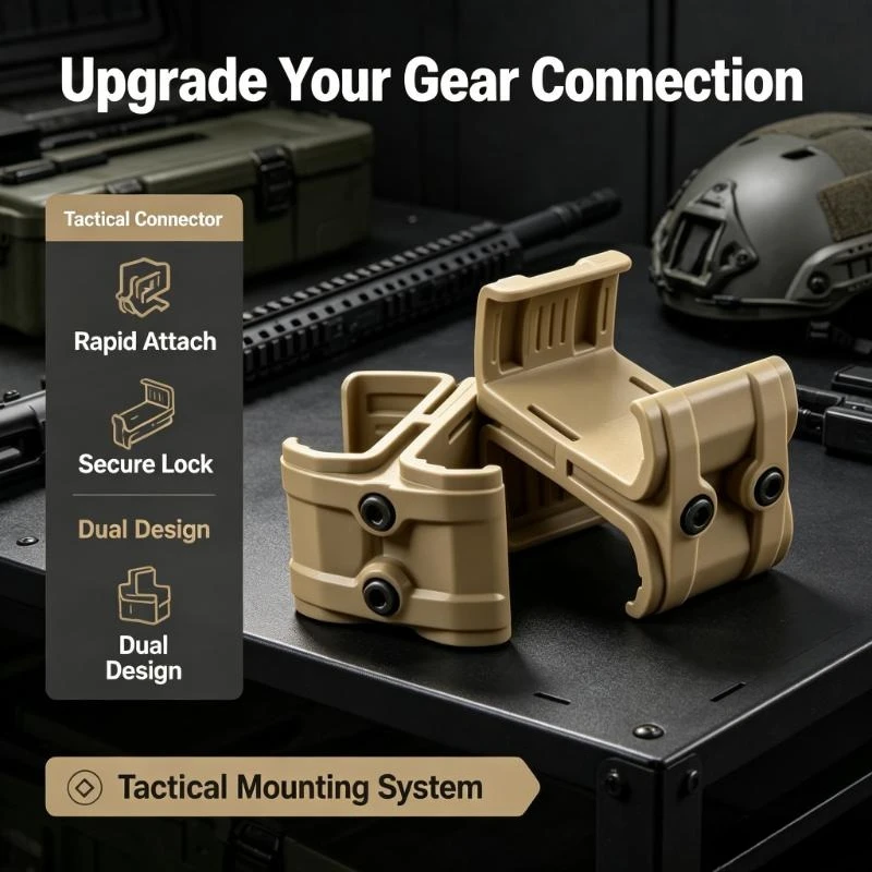 Tactical Universal Double Magazine Coupler Clip Realizes Stable Parallel Connection For M4 AR-15 Hobby Magazine Components
