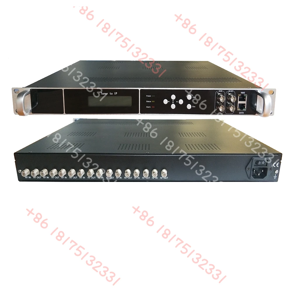 

8-Channel Dvb-C/T/T2 Dvb-S/S2/S2x Isdb-T Atsc to Ip/Asi Dvb-S2 Ird Gateway Satellite Tv Receivers Digital Front-End Ip Tuner