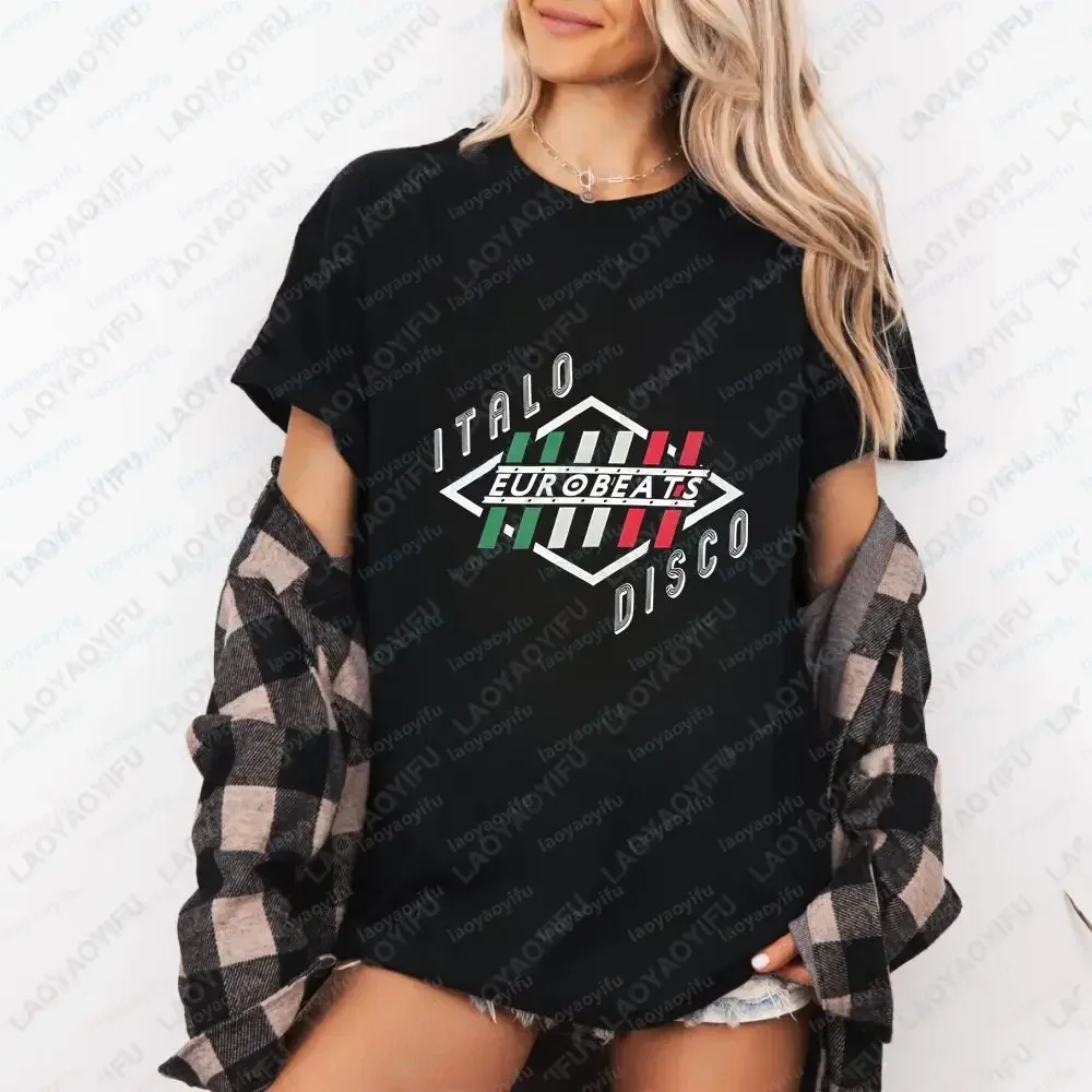 Italo Disco - Retro Clone Style New Product - Fun and Fashionable Long-Sleeved T-shirt for Both Men and Women