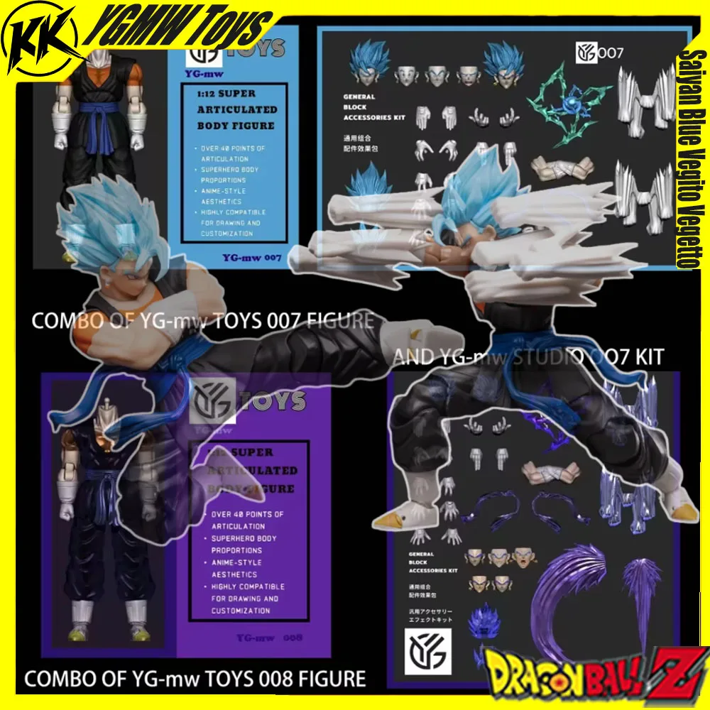 

NEW YGMW Toys Vegito Figure Dragon Ball SHF Super Saiyan Blue Vegito Vegetto Anime Action Figures Desk Model Collection Toy Gift