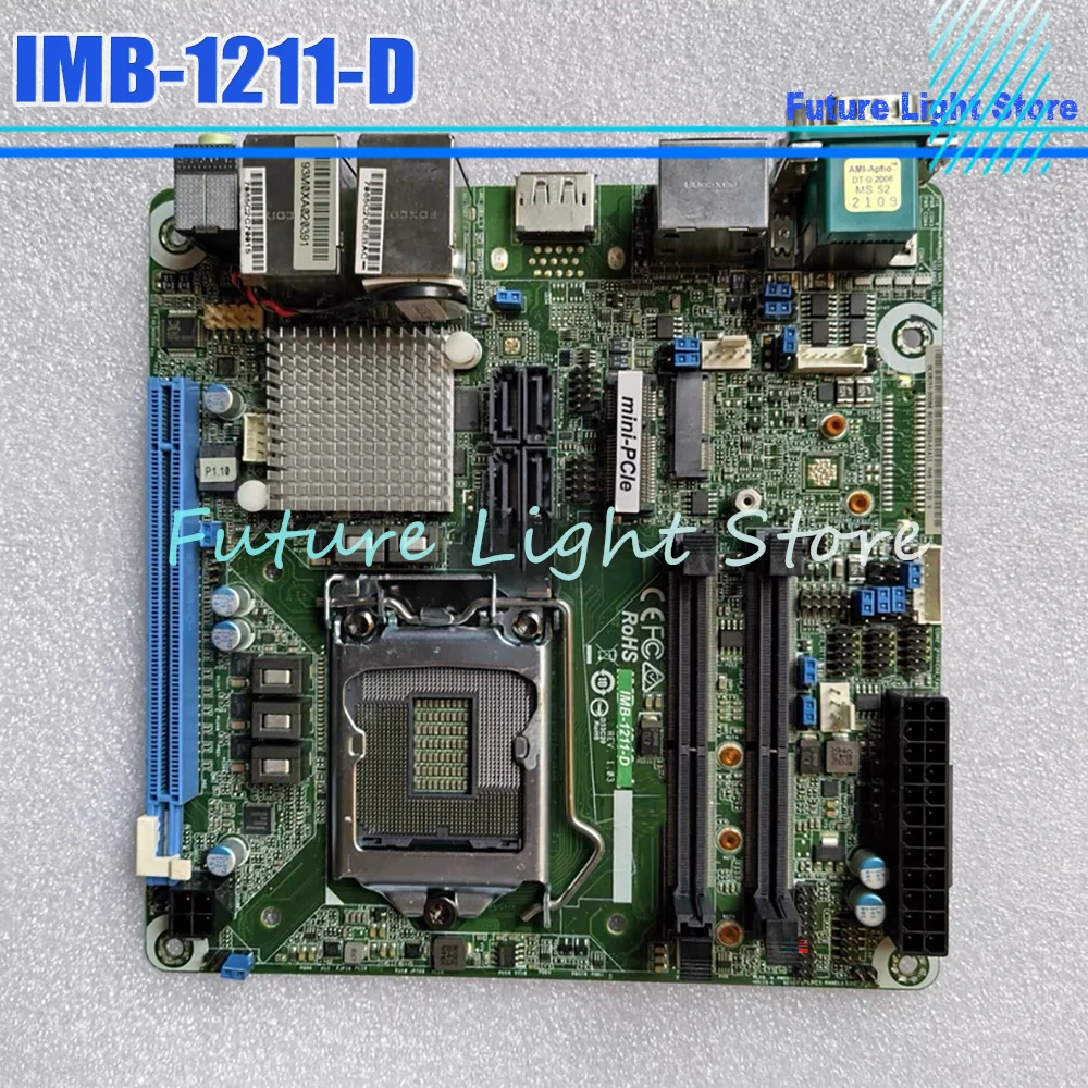 

IMB-1211-D DDR4 Supports 8th/9th Generation Computer Industrial Control Motherboard