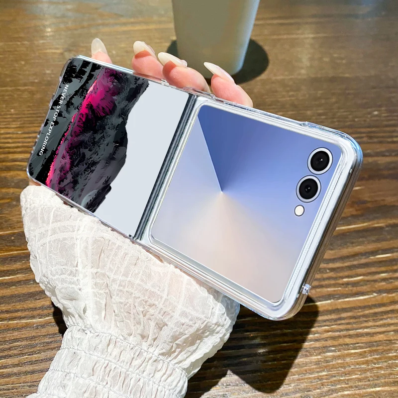 حافظة بنمط خريطة السفر لهاتف سامسونج جالاكسي Z Flip 7 FE 6 5 4 3 5G غطاء هاتف صلب قابل للطي لهاتف جالاكسي Z Flip7 Flip6 Flip5 Flip4