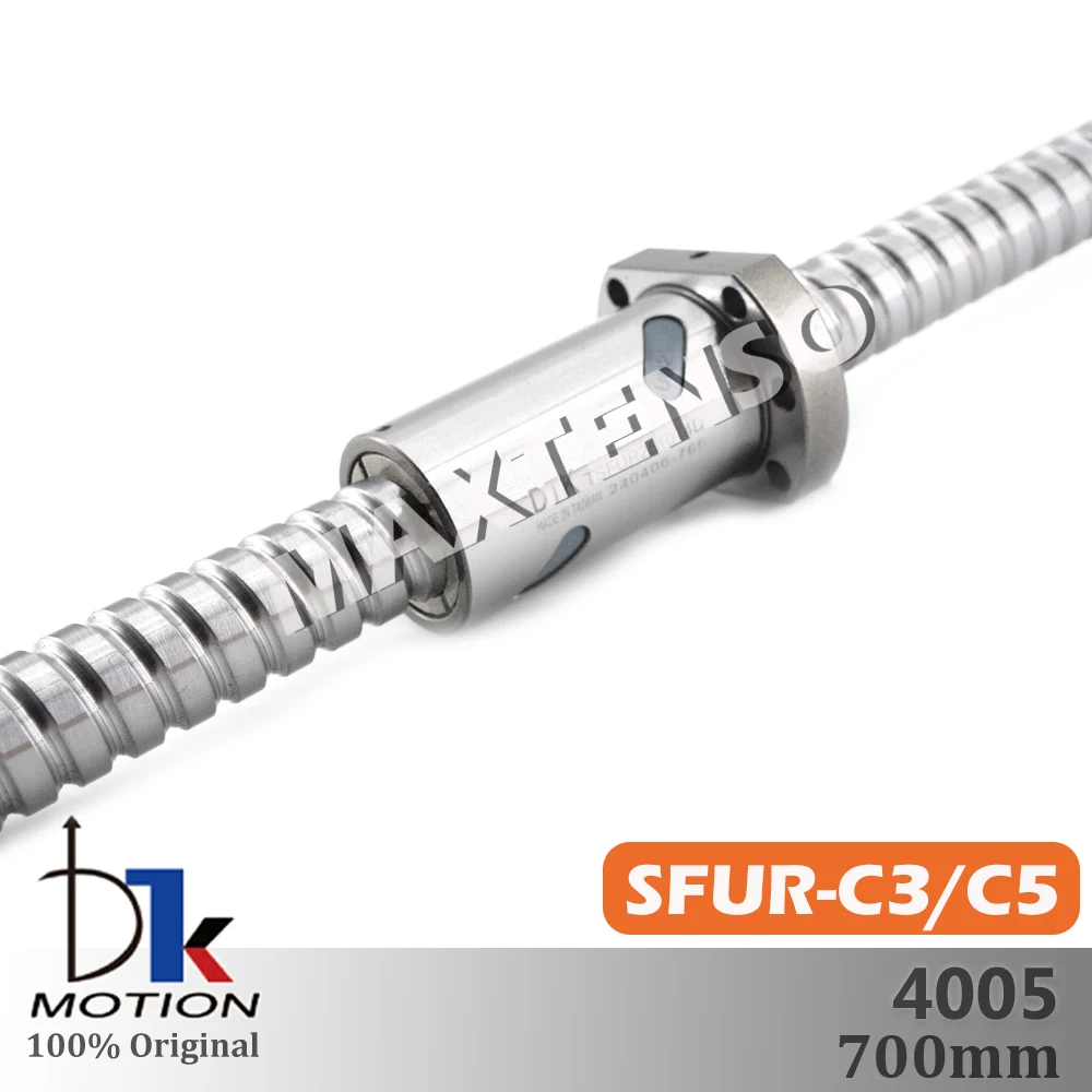 DTK SFUR4005 Ground C3 Ground C5 High Precision R40 Lead 5mm Rigidity Ball Screw 700mm Thread Shaft Replace TBI DIN German CNC