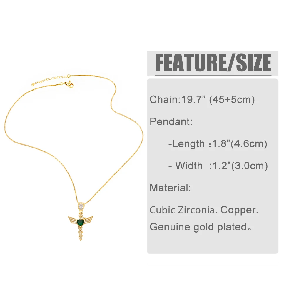 Clearance Necklaces / Copper Gold Plated Necklaces for Women Cubic Zirconia Jewelry Gifts nkeq22