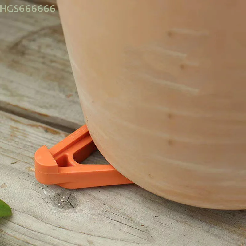 

Breathable Flower Pot Risers Garden Potted Planting Tool 4pcs Plant Pot Foot Flower Pot Support Invisible Triangle Holder