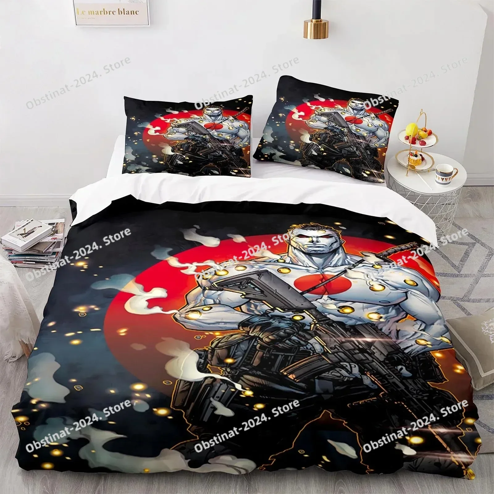 

BloodShot Bedding Set Blood Warrior Duvet Cover Bedroom Comforter Covers Single Twin King ​Size Quilt Cover Home Textile