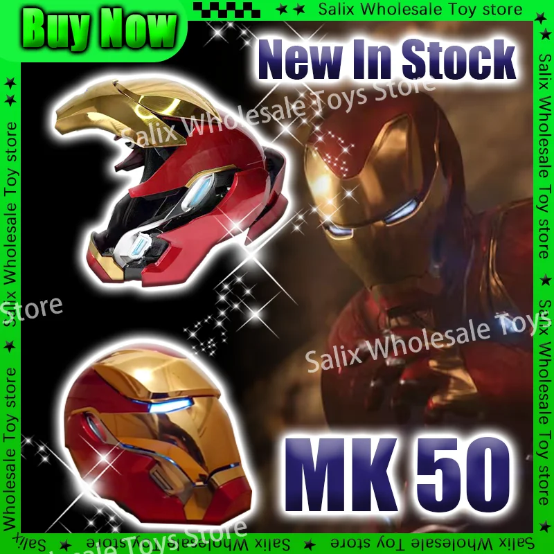 Iron Man Mk50 Helmet 1:1 Machine Avengers Cosplay Electric Light Open Close Chinese English Voice Remote Control Gift Customized