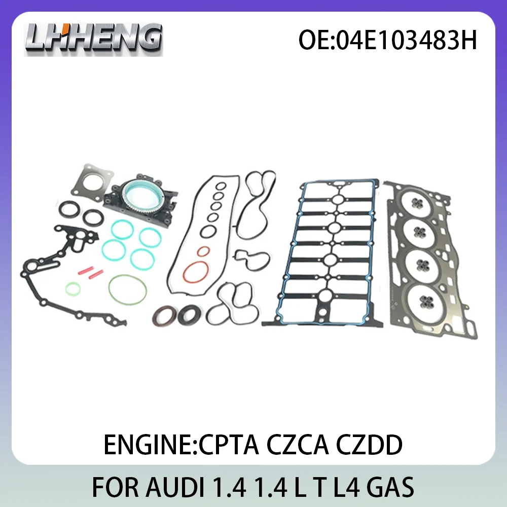 

Полный комплект для капитального ремонта двигателя, комплект для восстановления для AUDI A1 A3 A4 A5 Q2 Q3 04E103483H 04E103383CD CZCA 1.4L 1.4 L T L4 GAS 2012-2021