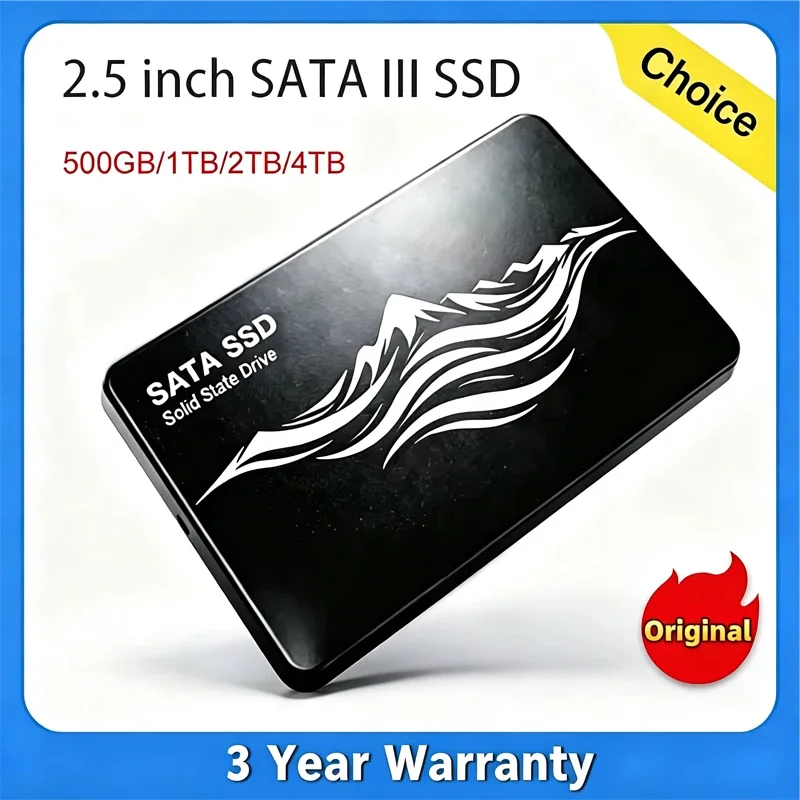 SSD SATA SSD 500GB 1TB 2TB 4TB SATA3 2.5 Hard Drive Solid State Disk for Laptop Desktop PC