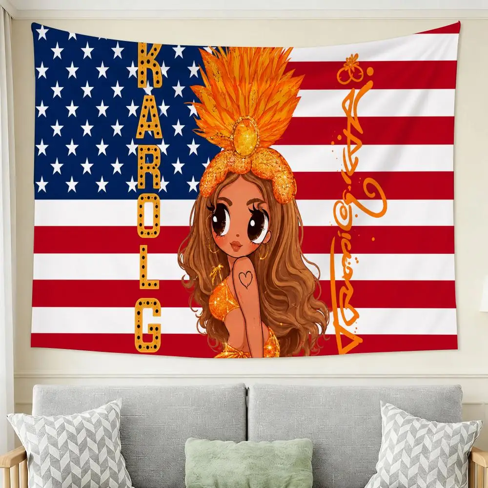 Karol G Tapestry Tapestry Wall Hanging For Bedroom Dorm Living Room Decor Aesthetic