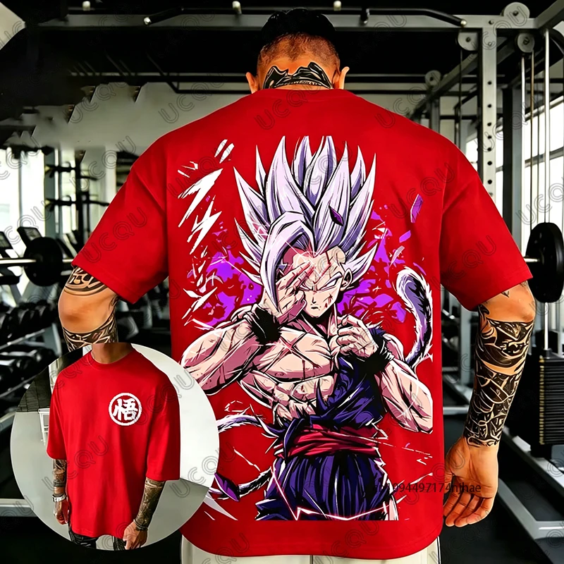 2026 Neues Dragon Ball Anime Son Gohan Grafik 3D-Druck T-Shirt für Herren Sommer Kurzarm-Shirts Retro Hochwertige Unisex-Oberteile – Detail 11