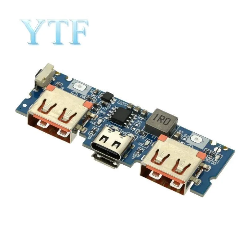 Micro/Type-C USB 5V 2.4A Dual USB 18650 Boost Battery Charger Board Mobile Power Bank Accessories For Phone DIY