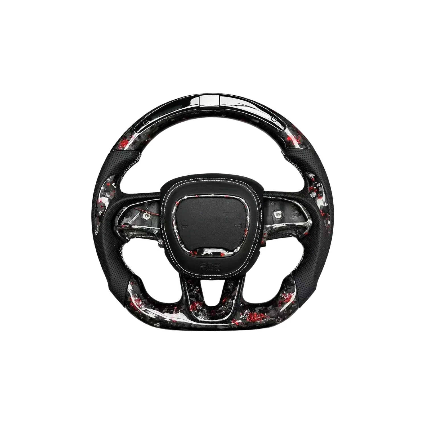 Custom made carbon fiber steering wheel for Doge Charger (22 scatpack widebody) (FB)