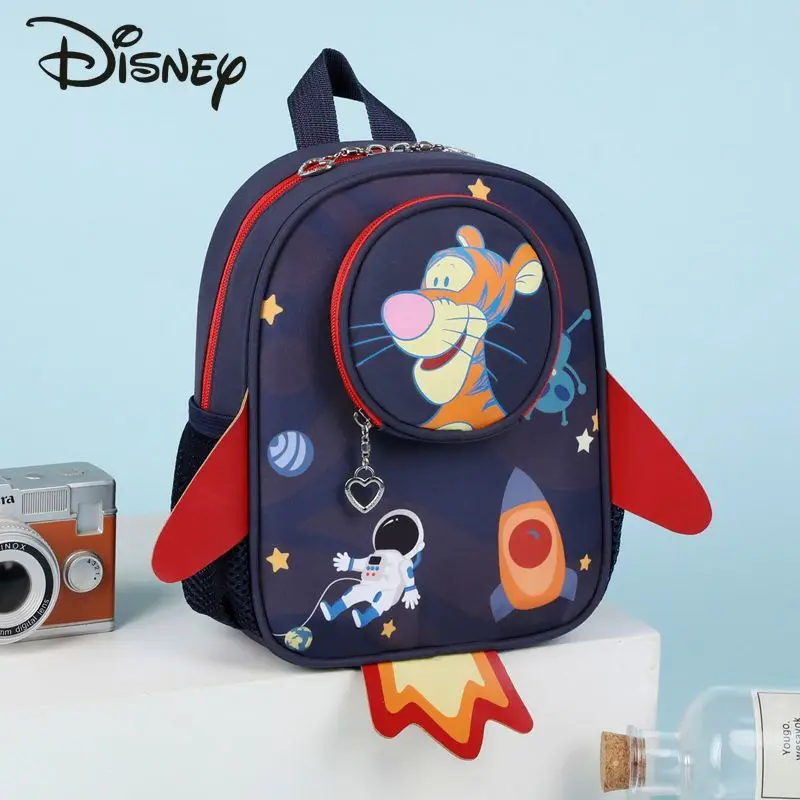 Disney Tigger 2023 New Children's Backpack Fashion High Quality Student School Bag Cartoon Multi Function Children's Backpack