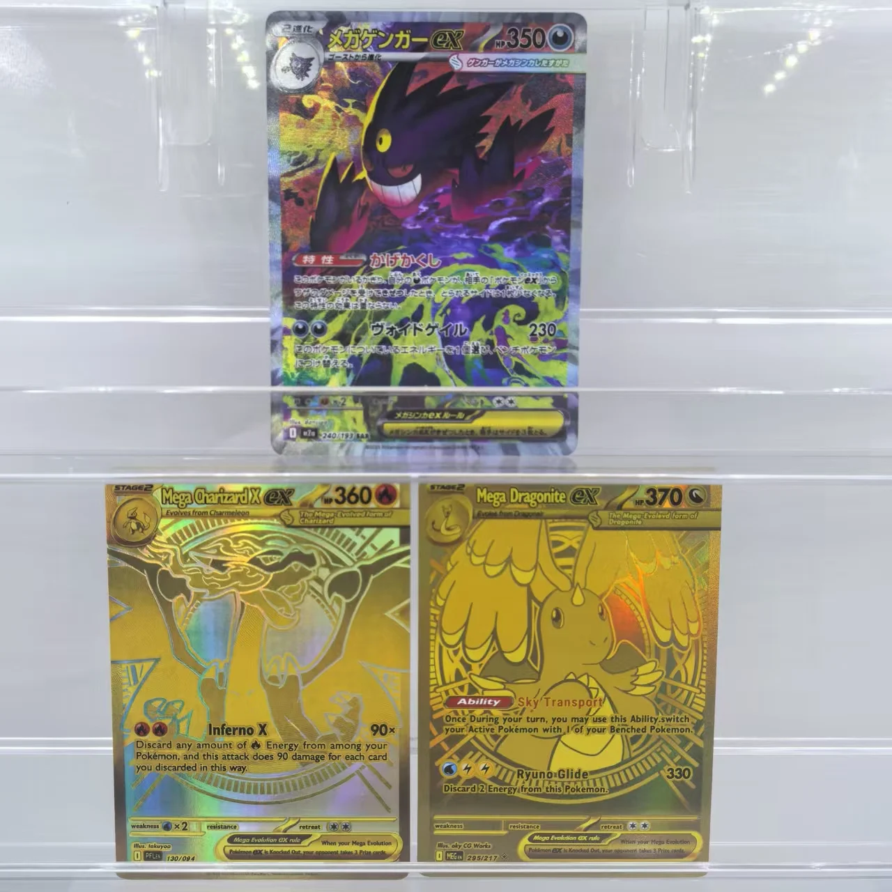 2025 Pokemon Engels Collectie Kaarten MEGA 2 Dragonite MEGA Charizard Lucario Gardevoir EX Classic Game Anime Kaarten Gift Speelgoed