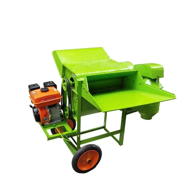 Home Electric Modern Rapeseed Wheat Thresher Agricultural Soybean Sorghum Sesame Rice Threshing Machine Full Feeding Wheat Thre