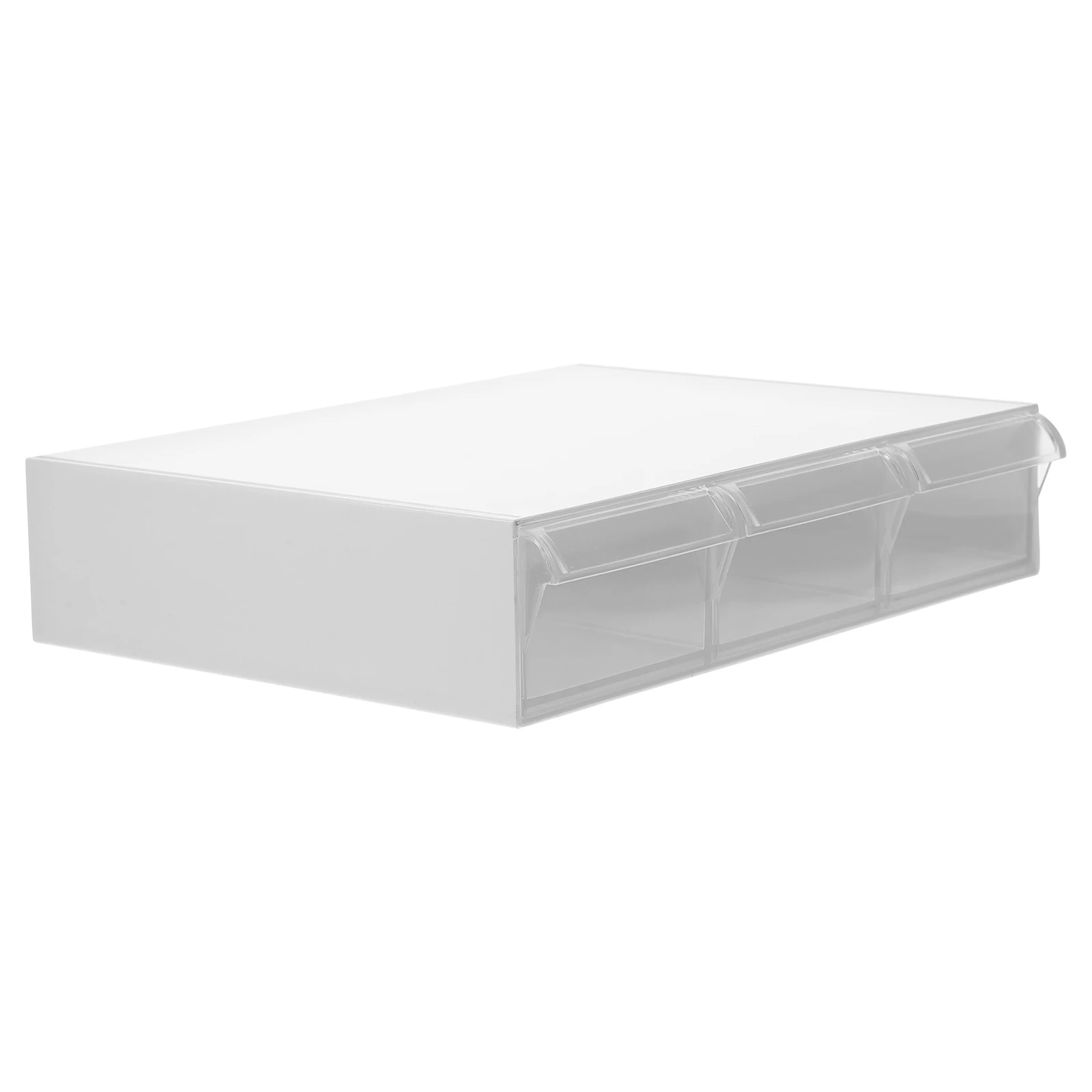 

Practical Storage Box Desk Organizer Pp Material Clear Drawers Large Capacity Bathroom Living Room Office Space Saving