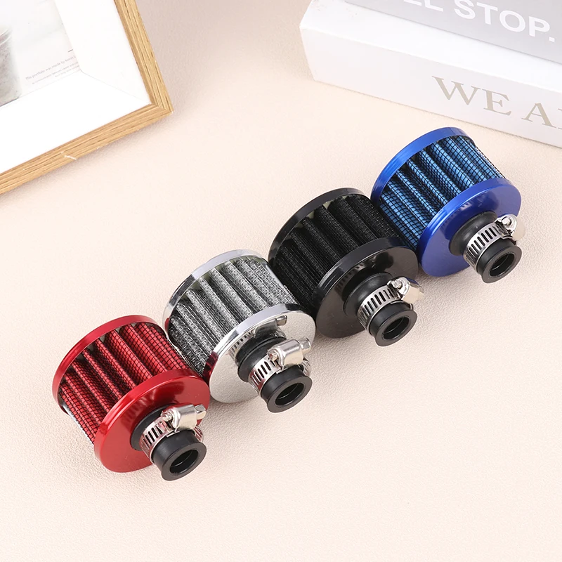 1PC Universal Interface Car Air Filters 12mm For Motorcycle Cold Air Intake High Flow Crankcase Vent Cover Mini Breather Filters