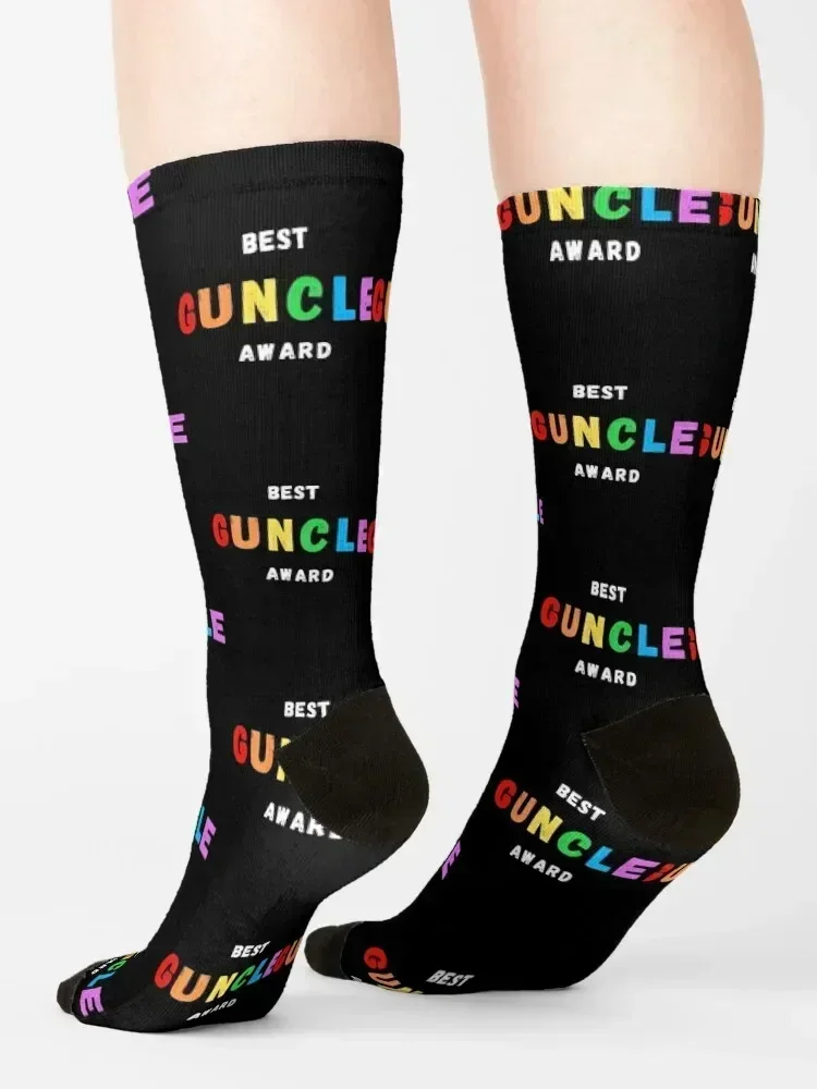 best guncle award Socks valentine gift ideas Run snow winter gifts Mens Socks Women's