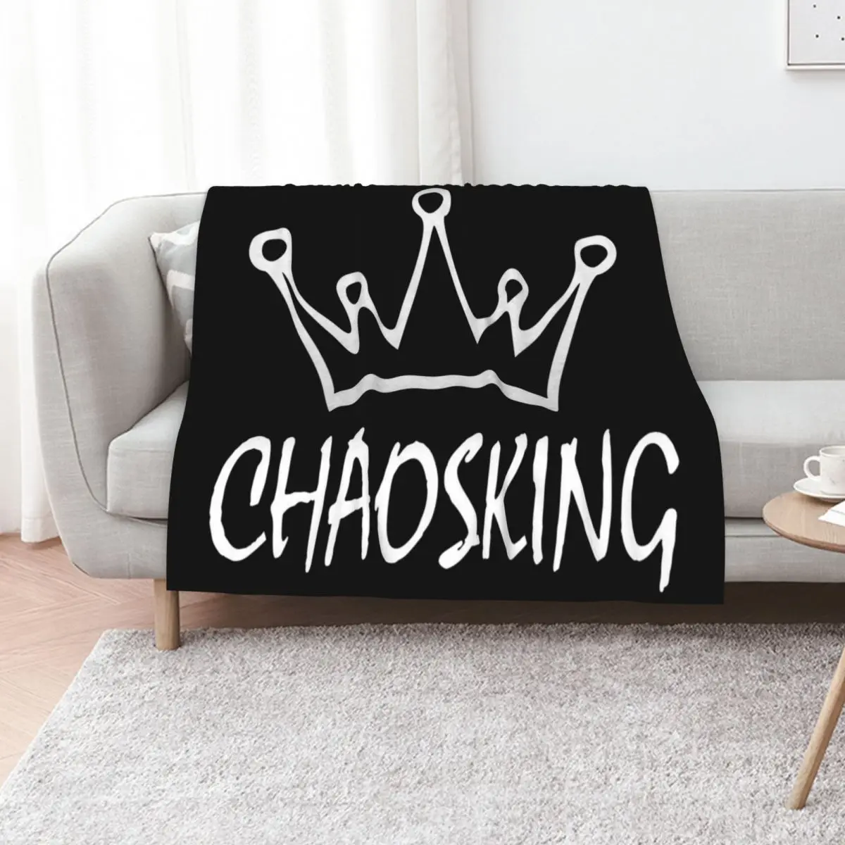 chaosking - chaos king - king Throw Blanket Bed Fashionable Furrys Weighted Soft Plaid Single cosplay anime Blankets