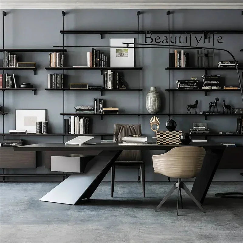 

XX Asthetic Designer Wood Desk Manager Writing Computer Modern Executive Table Office Conference Mesa De Escritorio Home Office