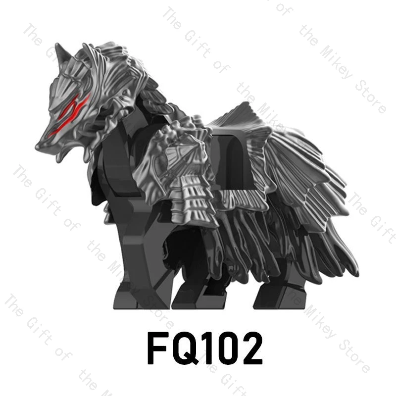 Guts FQ101 FQ102 Popular Japanese Anime Characters Berserk Horse mini Model figures Blocks cartoon  MOC Bricks Set Gifts Toys