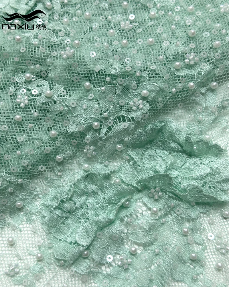 

Мэдисон высокое качество с бусинами африканский молочный шелковый шнур кружевная ткань французский нигерийский гипюр мягкое кружево для свадебной вечеринки