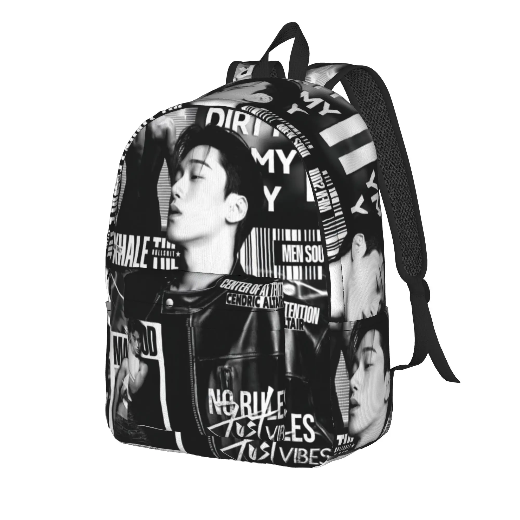 choi san bad ateezs Backpack for Men Women Cool Student Hiking Travel Daypack  Laptop Computer Shoulder Bag with Pocket