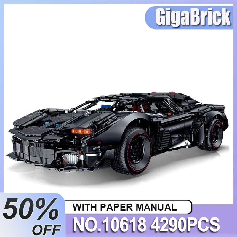 GULY 10618 Building Blocks Bricks Model Diy Car Puzzle Toy Christmas Gifts MOC Technical Car Vintage Functional Stanced Car
