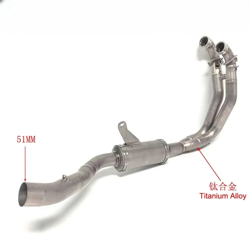 Sistema de escape completo RS660 de aleación de titanio, sistema de escape Tuono660, escape RS660 para motocicleta Aprilia