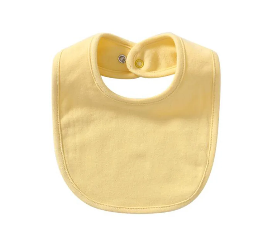 10pcs 28*18CM Double Layer Cotton Blank Baby Bib DIY Thermal Transfer Kids Burp Cloths Waterproof Towel